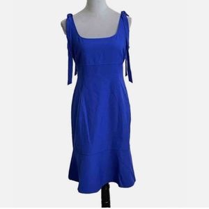 JULIA JORDAN Tie Shoulder Ruffles Hem Dress Size: 2